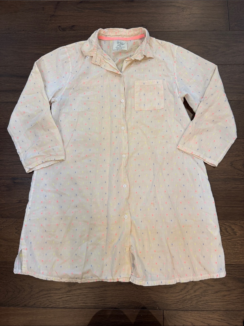 Love to Lounge Primark Button Up Pajama Gown Dress Size Medium - C76-095
